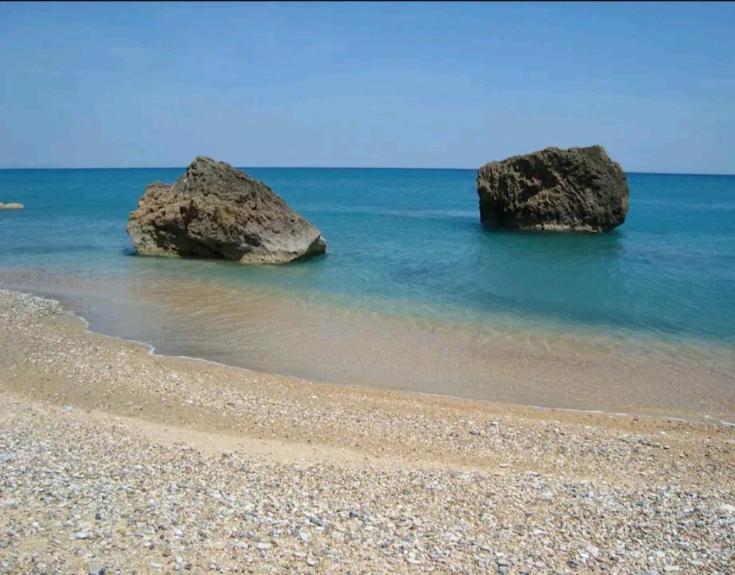 Kalamies - Secluded Beach Apartments Skala  ภายนอก รูปภาพ