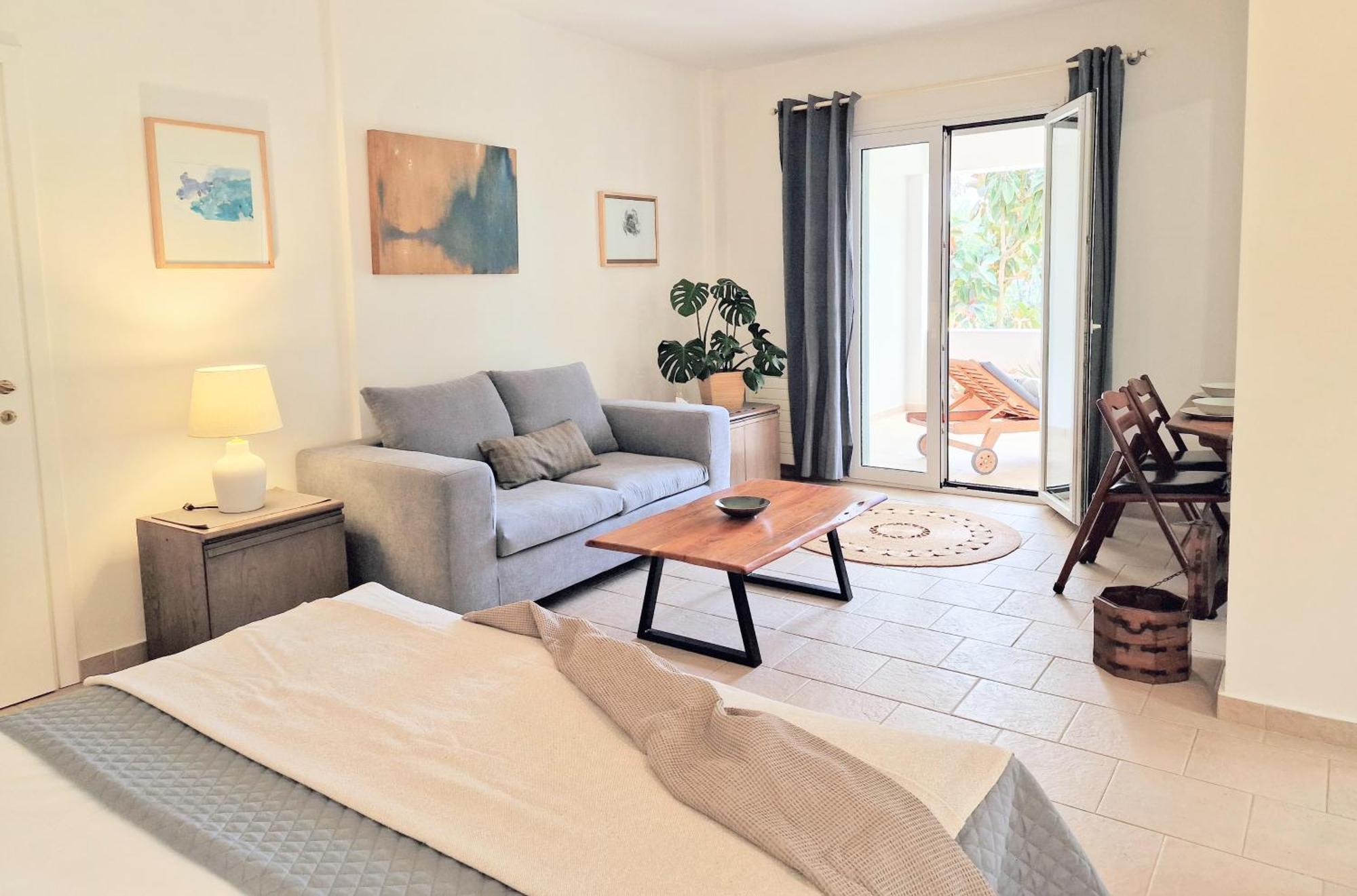 Kalamies - Secluded Beach Apartments Skala  ภายนอก รูปภาพ